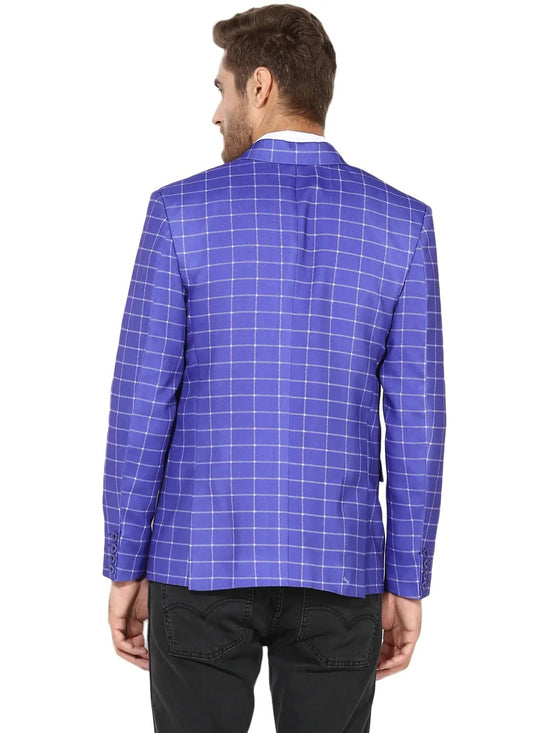 Hangup Men Standard Checkered Men Formalwear-D13CheckBlazer