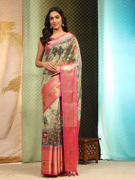 Subtle Chic Glow Saree-SZ-DGLARA-MUL-1932