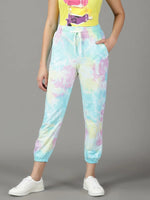 Women's Multi Tie Dye Track Pant-AF-1792-3-Multi