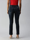 Women's Blue Solid Denim Skinny Jeans-CR-7823-Blue