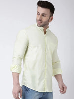 Hangup Men Slim Solid Shirts-BenLemonShirt