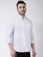 Hangup Men Slim Solid Shirts-BenWhiteShirt