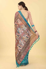 Nature-Inspired Splendor Saree-SZ-INDIGO-1417