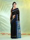 Black Cotton Saree With Ethnic Motifs-MA66BCT431080056