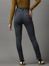 Women's Grey Solid Skinny Fit Denim Jeans-GZ-5282-Grey