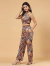 Rigo Women Paisley Print Co-Ord-WTRKST1054-L