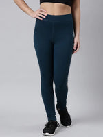 Women Solid Slim Fit Teal Track Pant-AF-1894-Teal