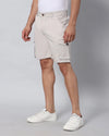 Solid Stretchable Shorts with 6 pockets-Grey-HCS6012-30