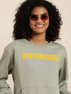 Dillinger Grey Typographic Oversized Sweatshirt-DLWMNSWT016GRY-XS