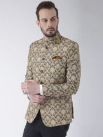 Hangup Men Standard Printed Men Formalwear-D305ButtonBlazer