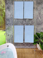 Athom Living Premium Gamcha Bath Towel 65 x 135 cm Pack of 4 Multicolored checkered-ATZ-BT-1A-C4