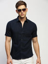 Men Navy Solid Shirt-BRION-1805-Navyblue