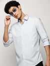 Men Blue Solid Shirt-LANCEPLAIN-229-Blue