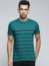 Dillinger Men's Stripes Printed T-Shirt