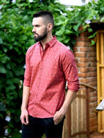 Dillinger Men's Printed Shirt-DLMSRT013WRS-S