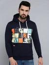 Men Blue Solid Sweatshirt-SCAW-35-Navyblue