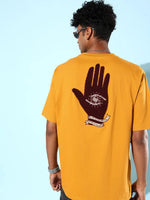 Dillinger Mustard Graphic Oversized T-Shirt-DLMOV139AWD-S