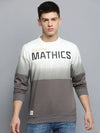 Men Grey Colourblock Casual Sweatshirt-BP-1416-Grey