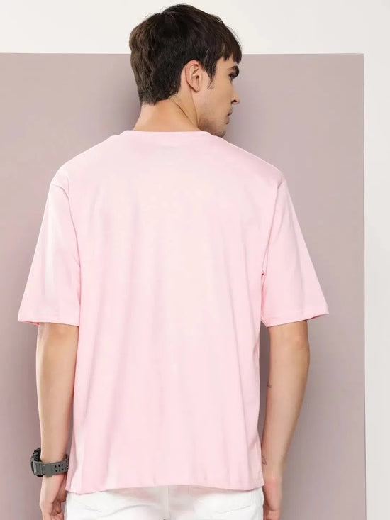 Dillinger Pink Graphic Oversized T-shirt-DLMOV288PINK-S