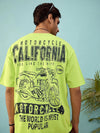 Unisex Green CALIFORNIA Oversize T-Shirt