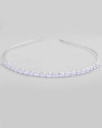 Silver Plated AD Studded Hairband-VOJ454