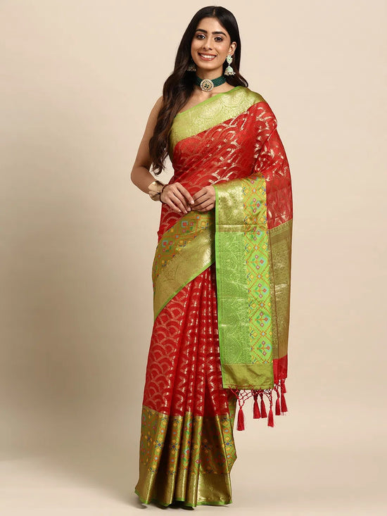 Embroidered Radiance Attire Saree-SZ-IRA-RD-1580