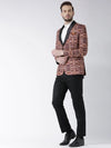 Hangup Men Standard Printed Men Formalwear-D29TuxedoBlazer