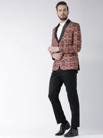 Hangup Men Standard Printed Men Formalwear-D29TuxedoBlazer