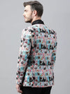 Hangup Men Standard Printed Men Formalwear-D153_2Button_Blazer