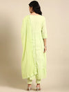 Women's Green Solid Kurta Set-RF-1782-Green