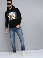 Men Black Solid Sweatshirt-SCAW-35-Black