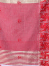 White Bengali Style Cotton Soft Saree With Kashful Borders-MA62CT33550040