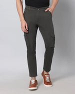 Cargos with Neon Zip and 6 pockets-Grey-HZC9115-30