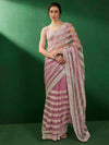 Saree Mall Women's Net Pink Embellished Designer Saree With Blouse Piece-VEDNSHI2293A