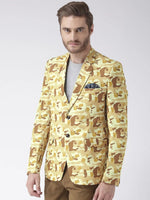 Hangup Men Standard Printed Men Formalwear-FawnCamo