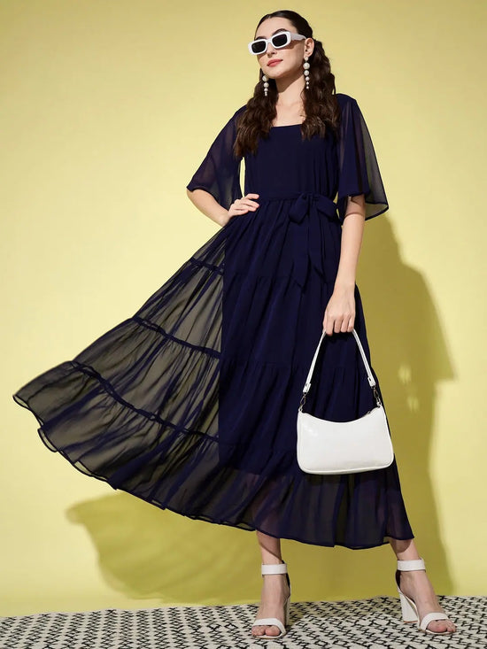 Navy Blue Maxi Dress