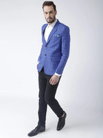 Hangup Men Standard Checkered Men Formalwear-D19CheckBlazer