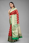 Enchanting Traditional Aura Saree-SZ-CRB5-RD-572