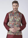 Hangup Men Standard Printed Men's Indian Wear-55APrintedNehru