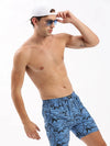 Men Printed Blue Boxer-142-Blue