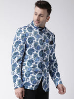 Hangup Men Standard Printed Men Formalwear-D125_5Button_Blazer