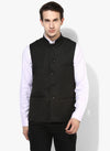 Hangup Men Standard Solid Men's Indian Wear-BasicBlackBasket