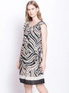 Abstract Print Women's Cotton Beachwear Dress