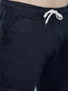 Jogger Cargos with Elastic waist and 6 pockets-Blue