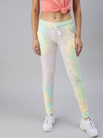 Women's Multi Tie Dye Track Pants-AF-1773B-Multi