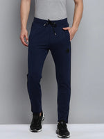 Men Navy Solid Casual Track Pant-WG-994-Navyblue