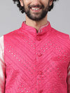 Hangup Men Standard Embroidered Men's Indian Wear-190A_Emb_Nehru