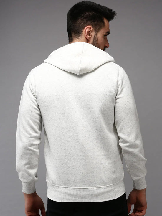 Men White Solid Sweatshirt-OTSS-29-White