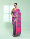 Multicolor Cotton Saree With Stripes Design-MA59CT06530019