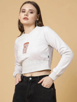 Rigo Printed Crop Sweatshirt-WSW052-1096-L